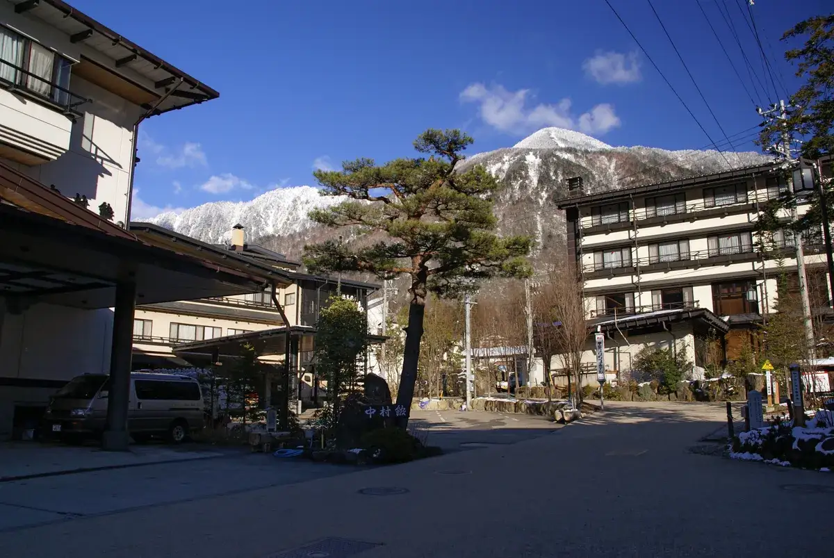 Hirayu Onsen village in Takayama, Gifu